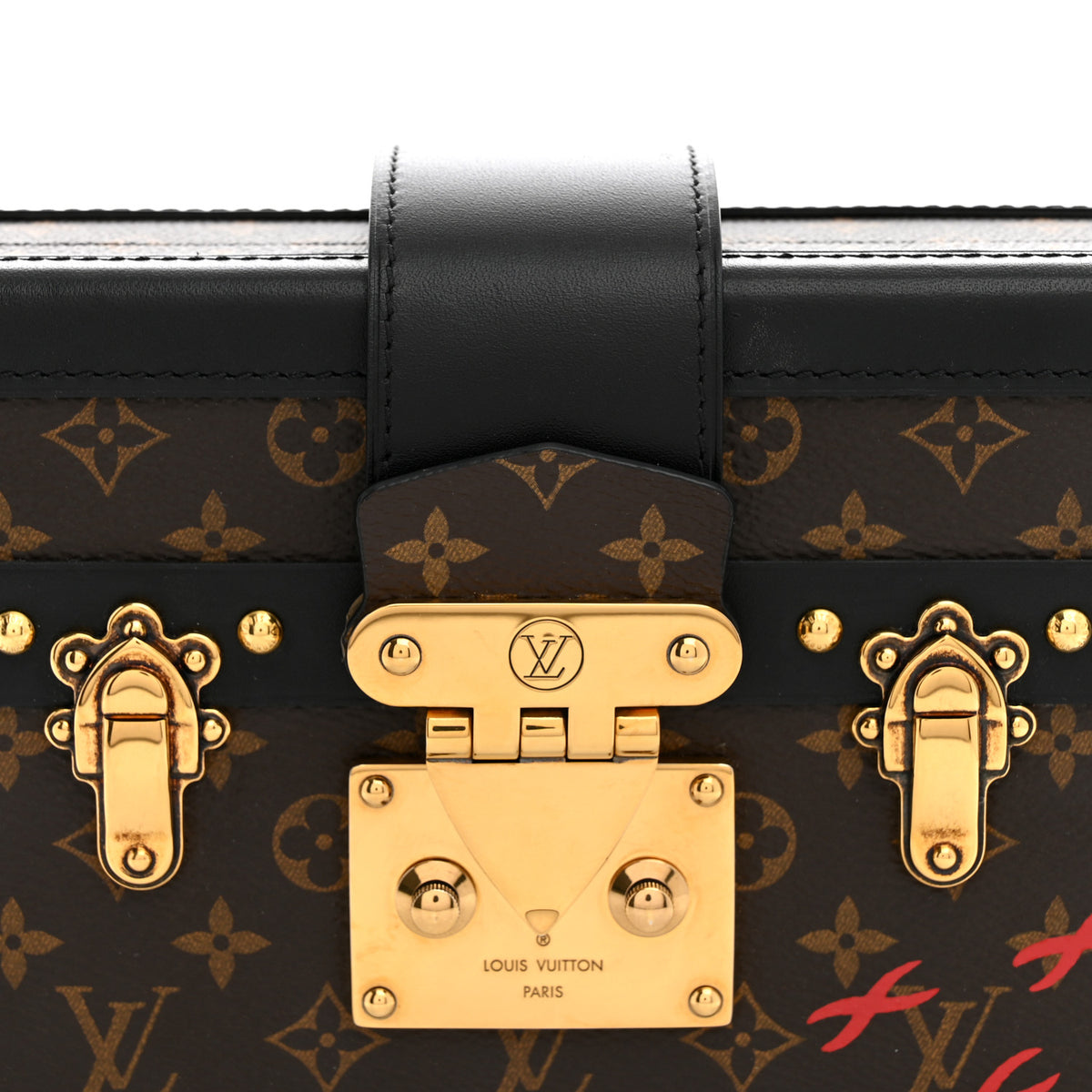 Louis Vuitton Monogram Petite Malle Black 8 of 11