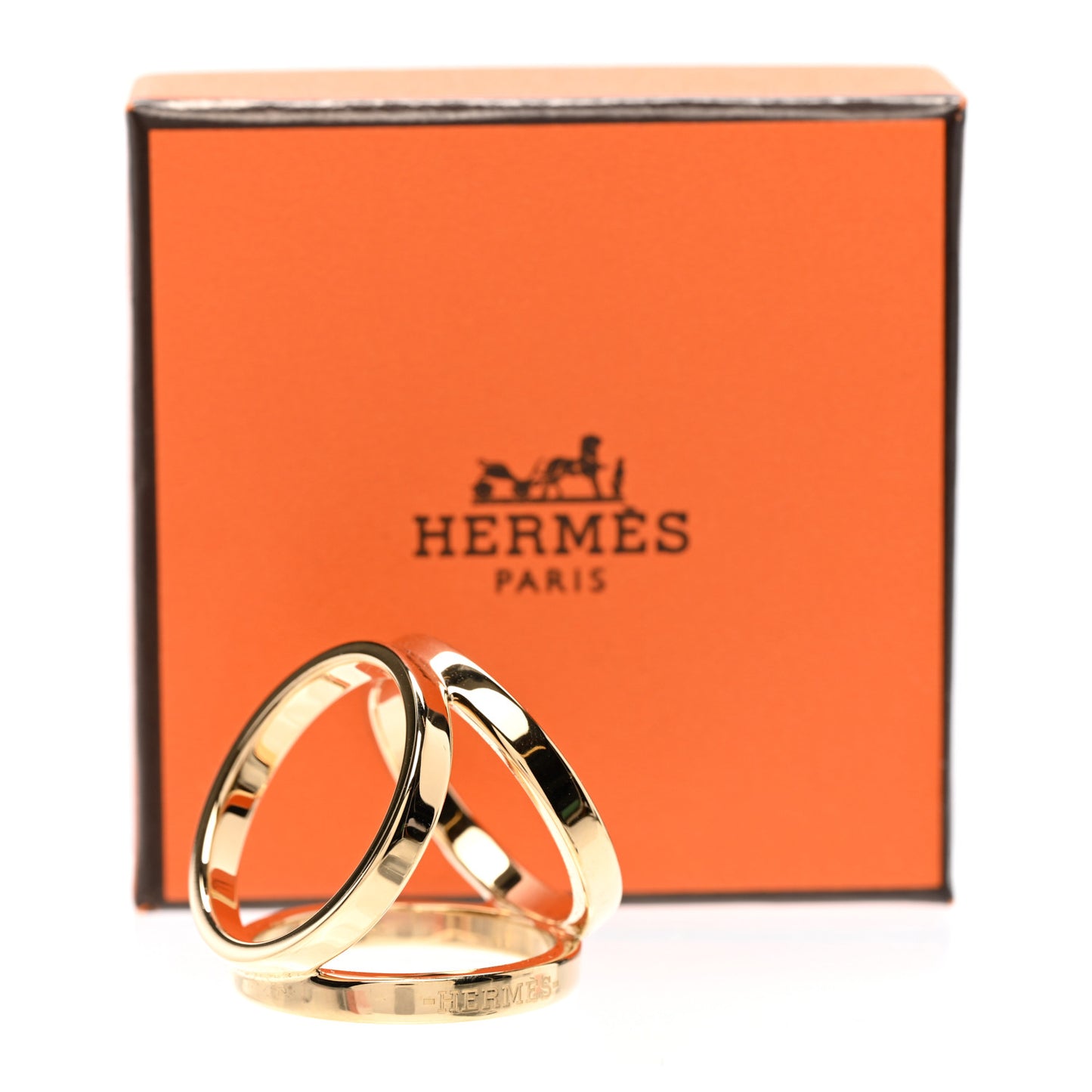 Permabrass Gold Plated Trio Scarf Ring