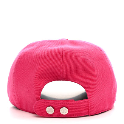 Chanel Cotton CC Cap Hat Fuchsia 6 of 8