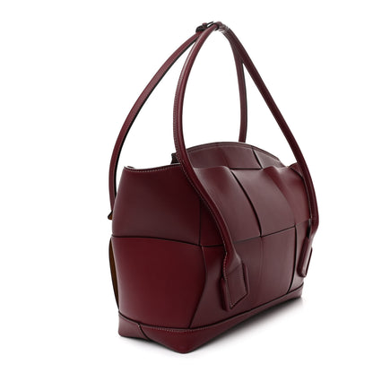 Bottega Veneta French Calfskin Maxi Intrecciato Large Arco Bordeaux 3 of 13