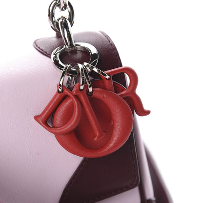 Christian Dior Calfskin Tri-Color Micro Be Dior Flap Pink Burgundy Red 9 of 10