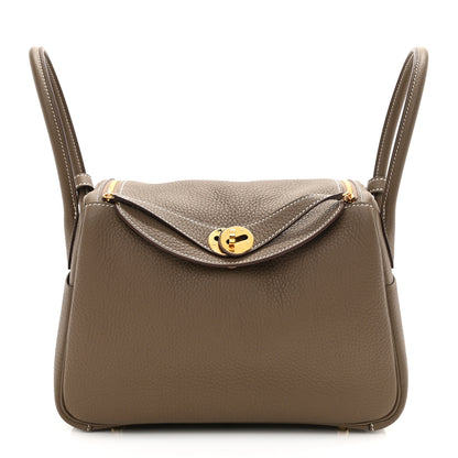 Hermes Taurillon Clemence Lindy 26 Etoupe 1 of 8