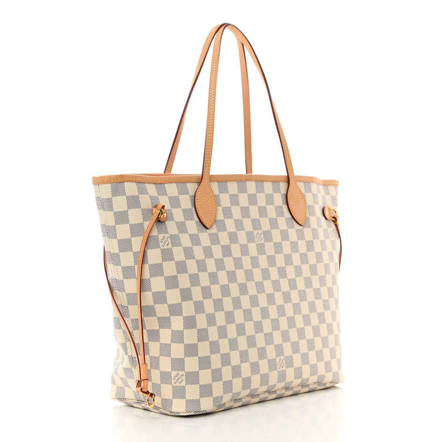 Louis Vuitton Damier Azur Neo Neverfull MM Rose Ballerine 4 of 13