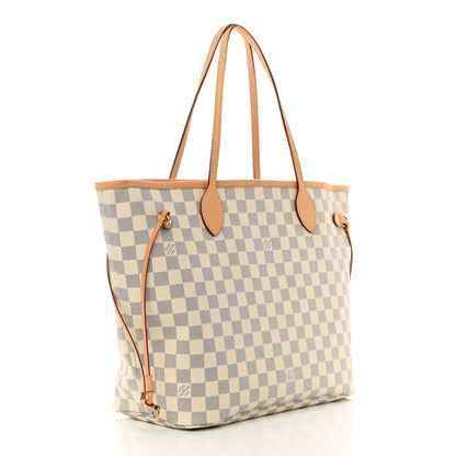 Louis Vuitton Damier Azur Neo Neverfull MM Rose Ballerine 4 of 13