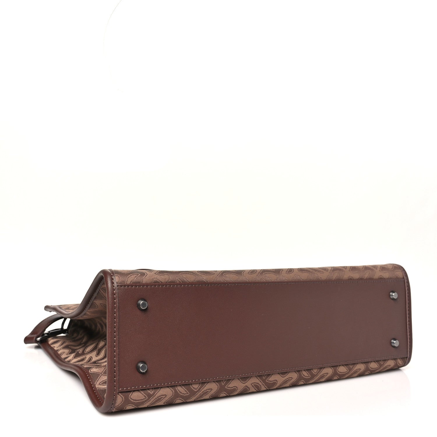 Telfar Monogram Jacquard Medium Shopping Bag Chocolate 4 of 9