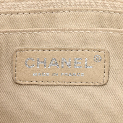 Chanel Calfskin Mirror CC Crackled Flap Silver 6 of 16