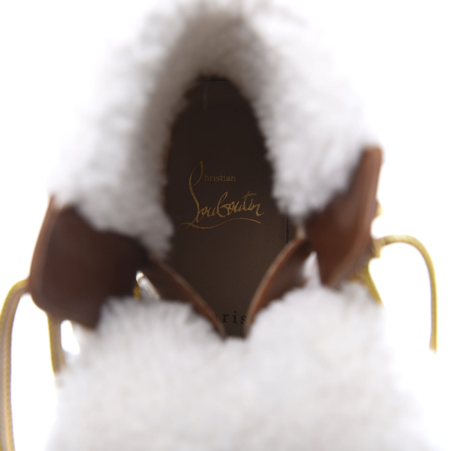Calfskin Shearling Yetita 70 Hiker Booties 36.5 Cuoio Naturel