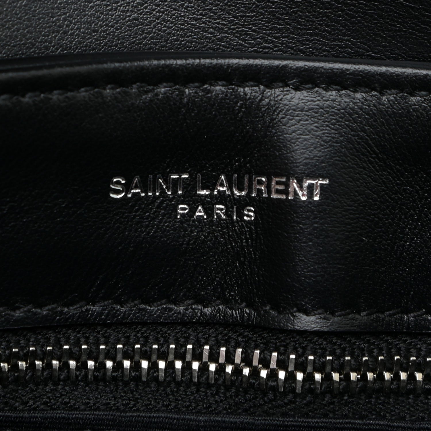 Saint Laurent Calfskin Y Quilted Monogram Toy Loulou Crossbody Bag Black 7 of 11