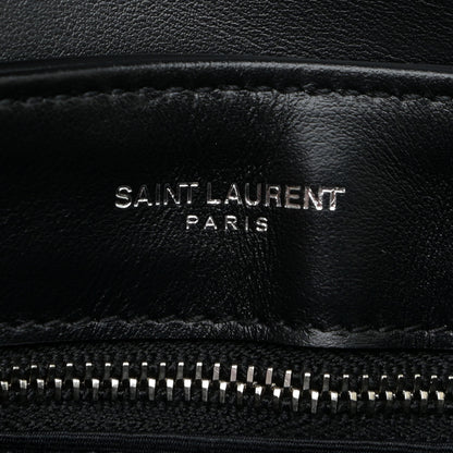Saint Laurent Calfskin Y Quilted Monogram Toy Loulou Crossbody Bag Black 7 of 11