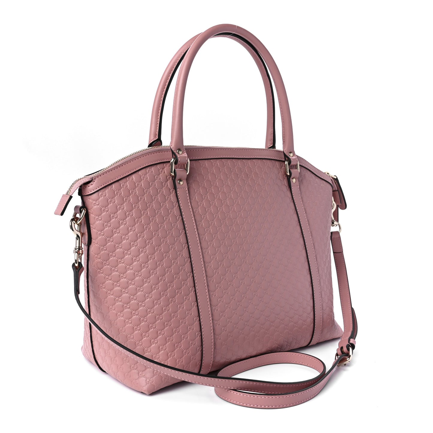 Soft Microguccissima Large Dome Satchel Soft Pink