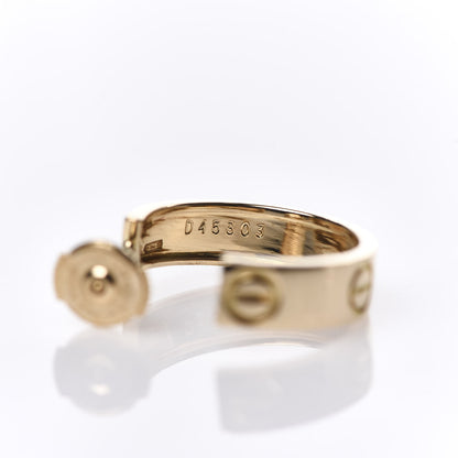 Cartier 18K Yellow Gold 5.5mm LOVE Hoop Earrings 4 of 4