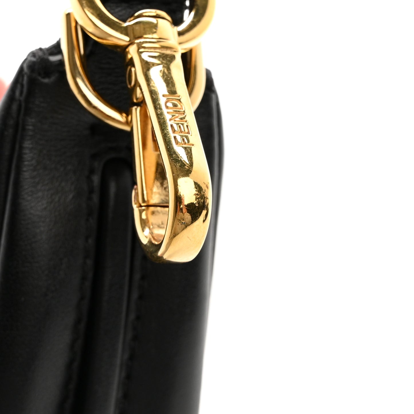Vitello Grace Matte Nano Fendigraphy Hobo Charm Black