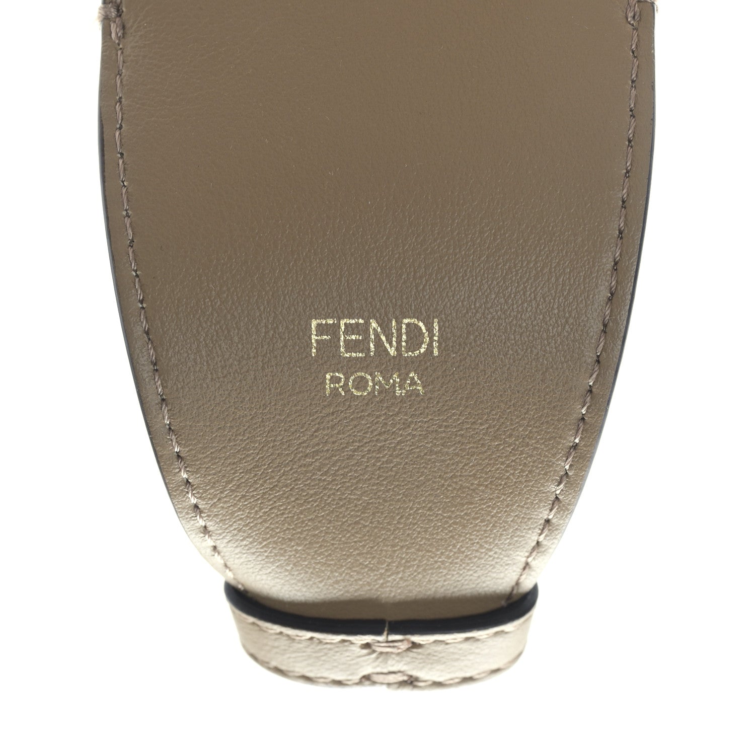 Fendi Vitello Grace Suede Fendi O'Lock Strap You Sand Rovere 3 of 4
