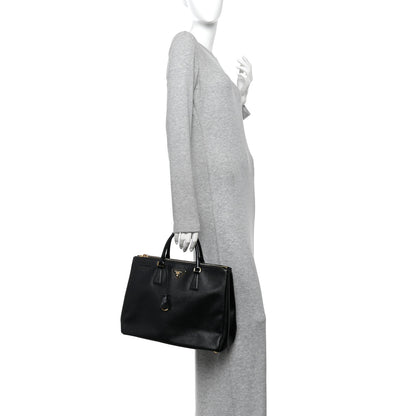 Prada Saffiano Lux Large Galleria Double Zip Tote Black 2 of 11