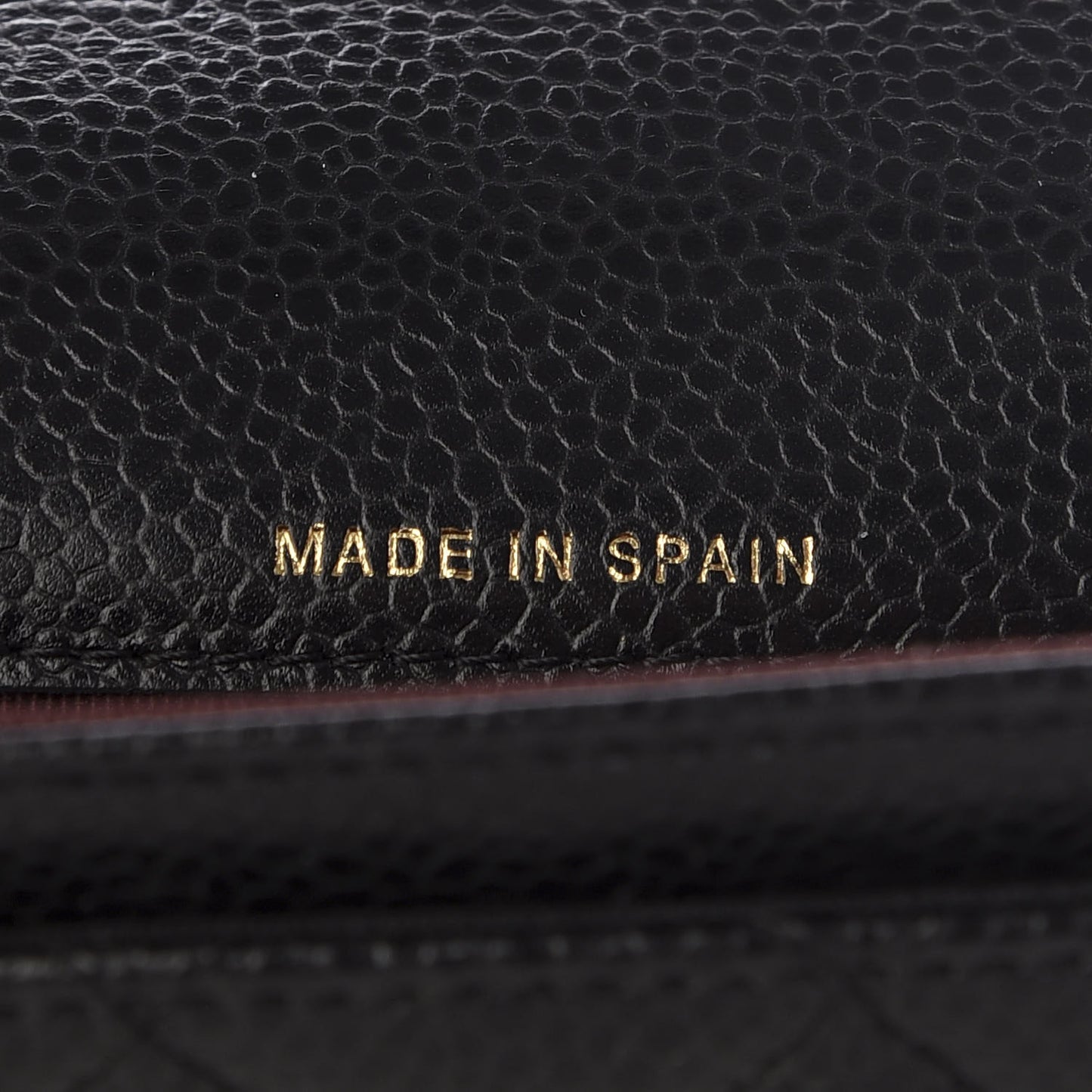 Caviar Quilted Flap Card Holder Wallet Black