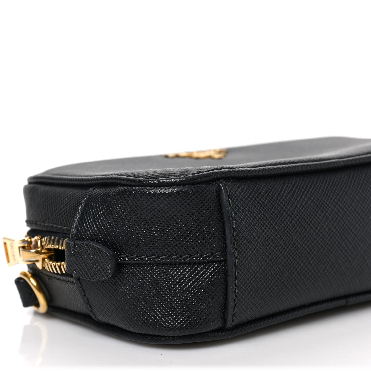 Prada Saffiano Mini Camera Crossbody Bag Black 7 of 8