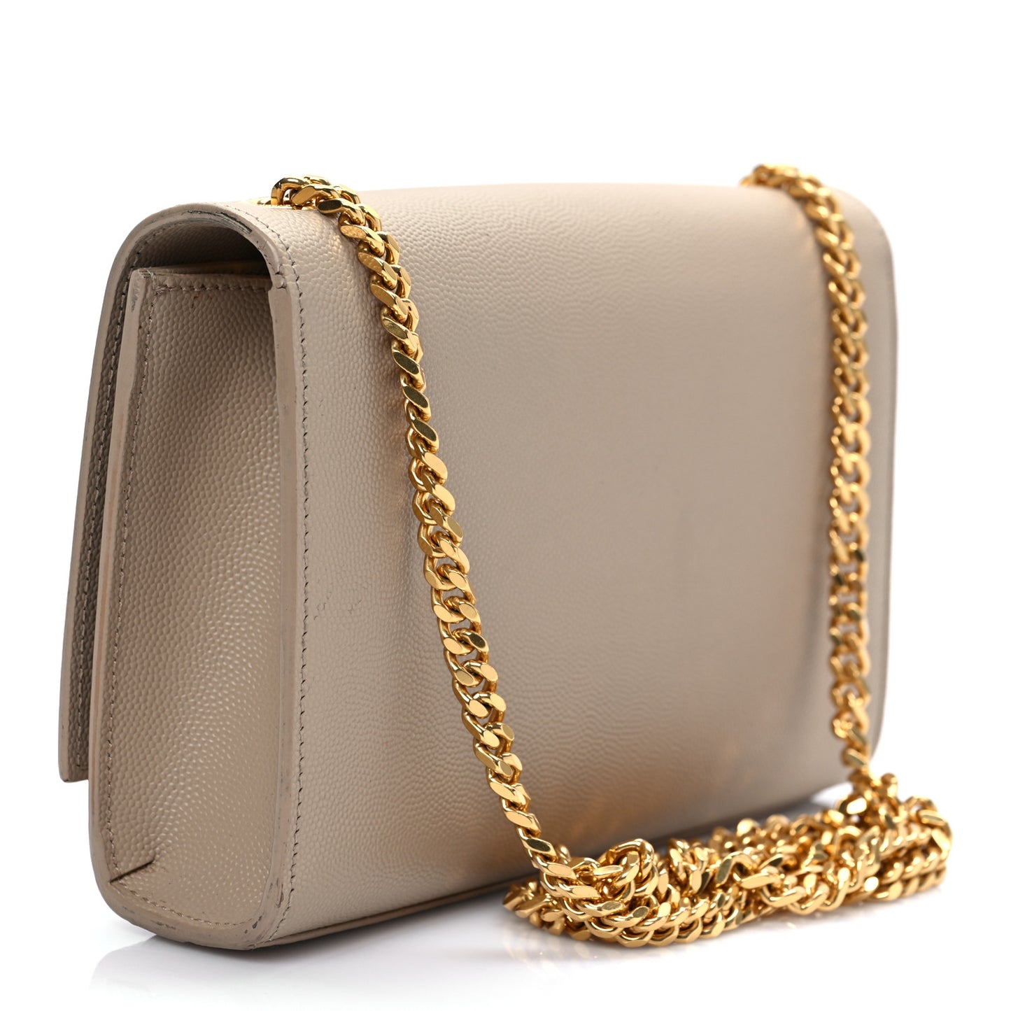 Grain De Poudre Small Monogram Kate Satchel Dark Beige