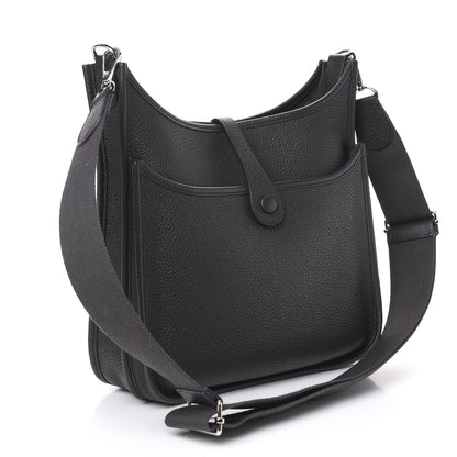 Hermes Taurillon Clemence Evelyne III PM Plomb 2 of 9