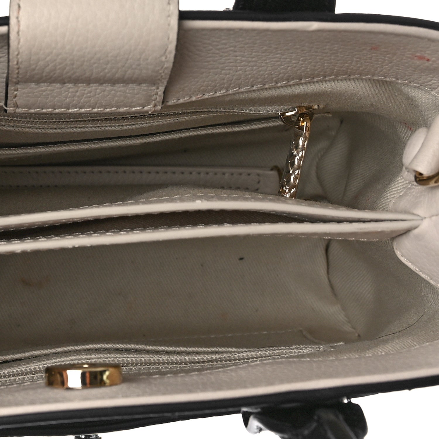 Chanel Grained Calfskin Mini Bi-Color Neo Executive Shopper Tote Black Beige 5 of 10
