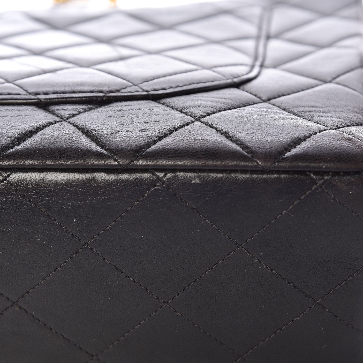 Chanel Lambskin Quilted Jumbo Single Flap Black 15 of 18
