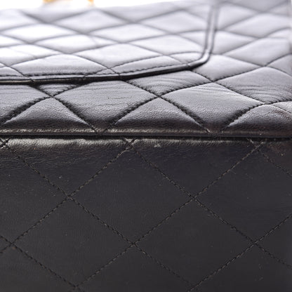 Chanel Lambskin Quilted Jumbo Single Flap Black 15 of 18