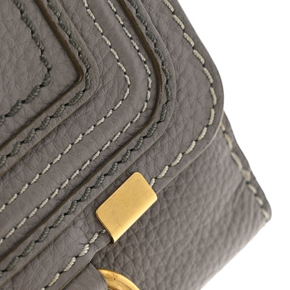 Chloe Grained Calfskin Marcie Square Wallet Cashmere Grey 14 of 14