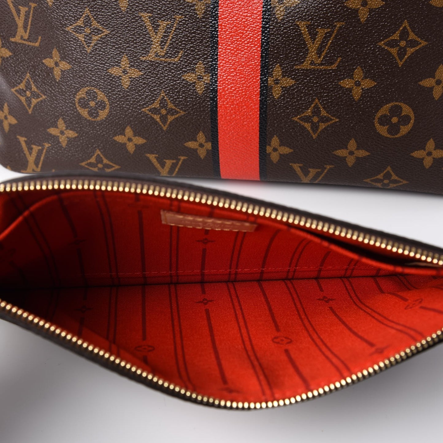 Monogram My LV Heritage Neverfull MM Rouge Black