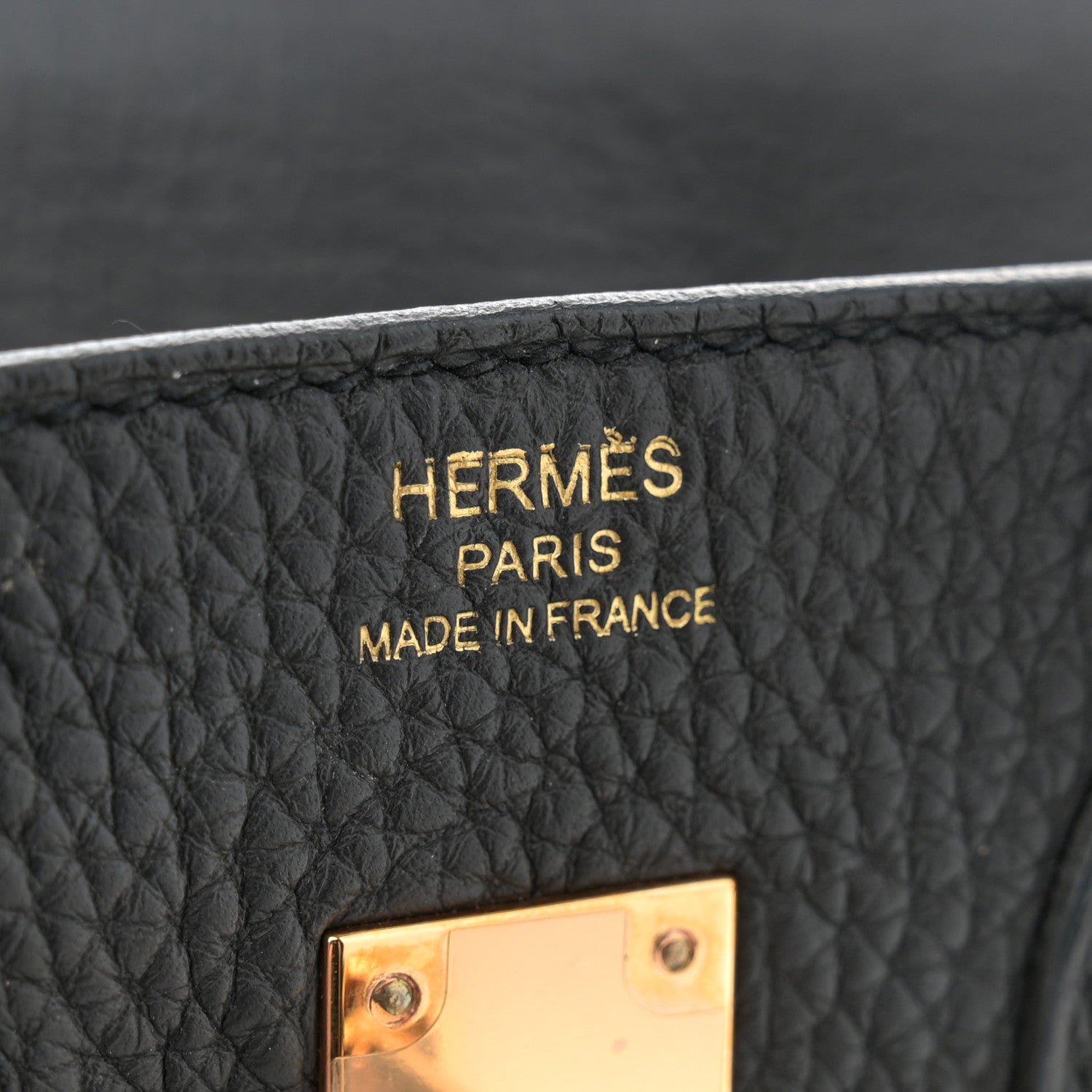 Hermes Taurillon Clemence Birkin 25 Etain Black 6 of 13