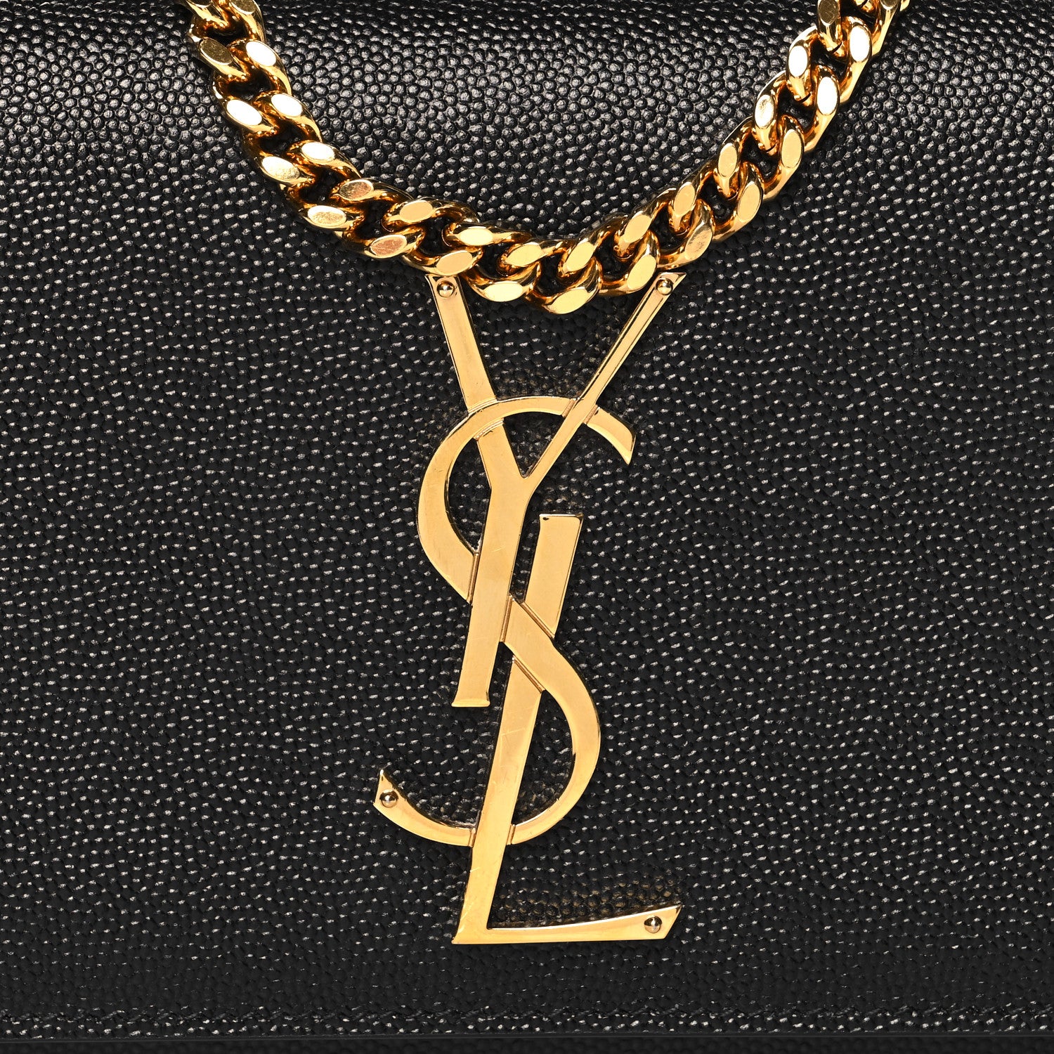 Saint Laurent Grain De Poudre Small Monogram Kate Satchel Black 7 of 10