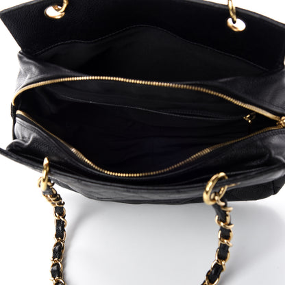 Chanel Caviar Quilted Petit Timeless Tote PTT Black 7 of 13