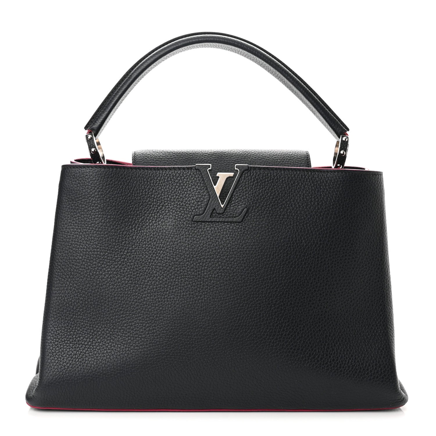 Louis Vuitton Taurillon Capucines MM Cobalt Fuchsia 1 of 11