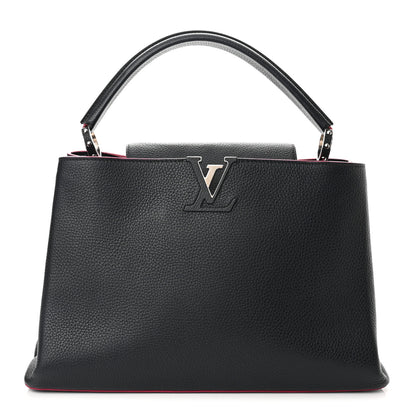 Louis Vuitton Taurillon Capucines MM Cobalt Fuchsia 1 of 11