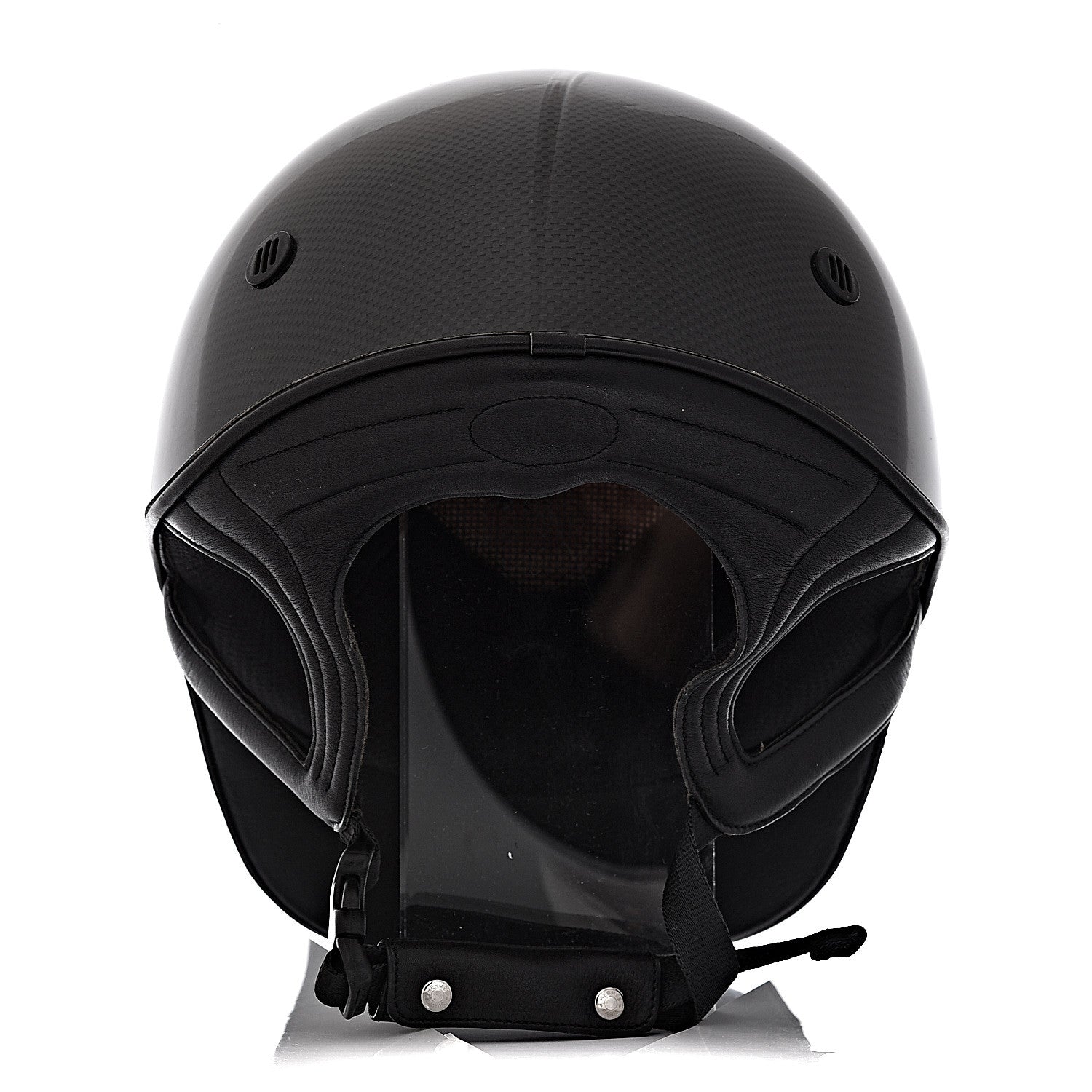 Hermes Carbon Fiber Equestrian Riding Helmet 62 Black 4 of 7