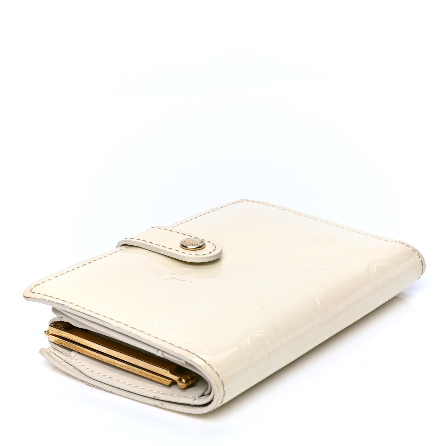 Louis Vuitton Vernis French Purse Wallet Perle 3 of 6