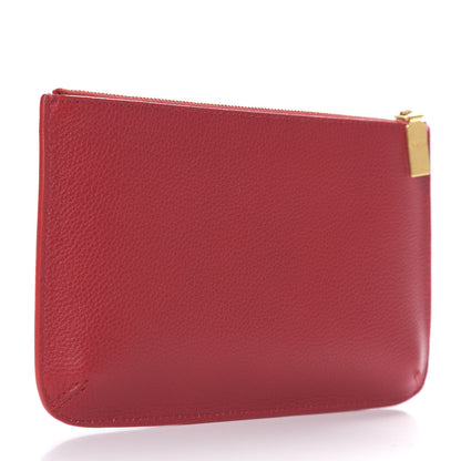 Alexander McQueen Calfskin Zipped Pouch Red 2 of 7