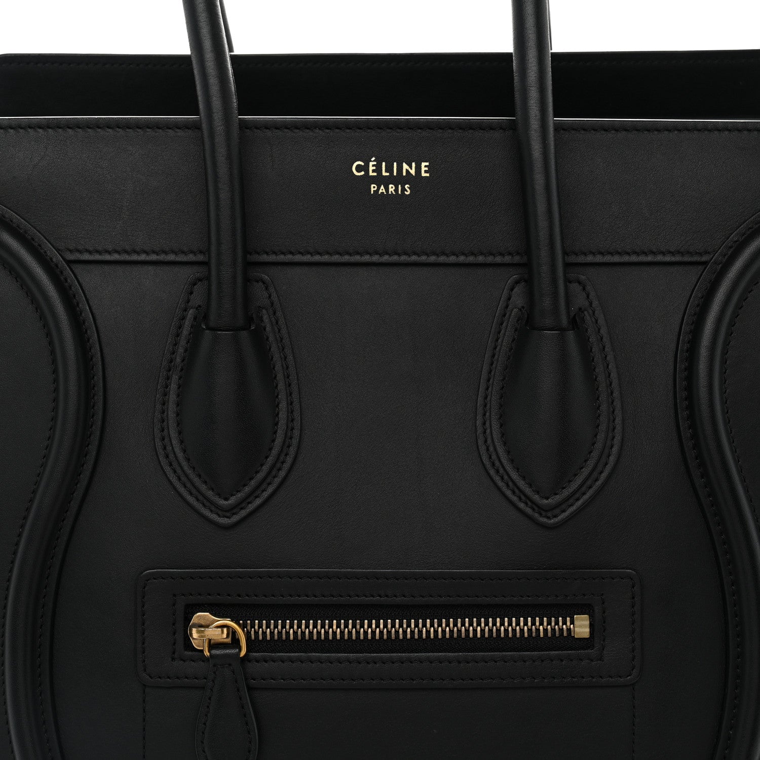 Celine Smooth Calfskin Micro Luggage Black 7 of 12
