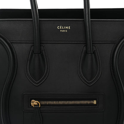 Celine Smooth Calfskin Micro Luggage Black 7 of 12