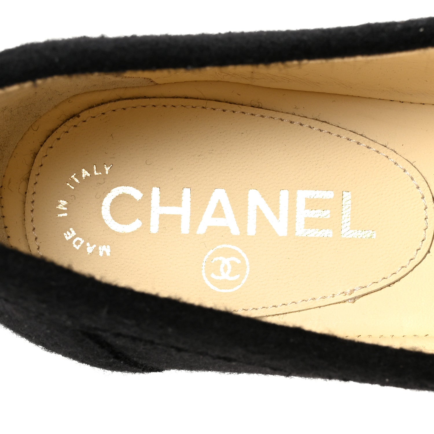 Chanel Tweed Medallion Loafers 40 Black 8 of 9