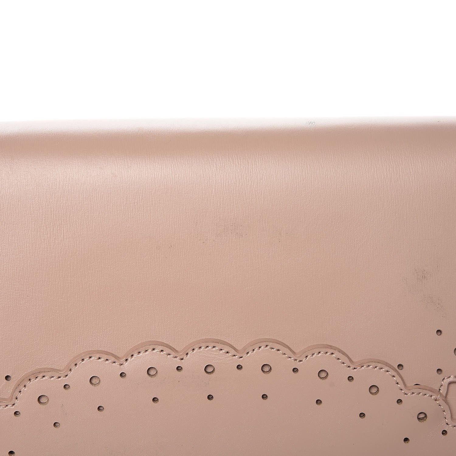Alaia Calfskin Scalloped Trim Tote Blush 15 of 19