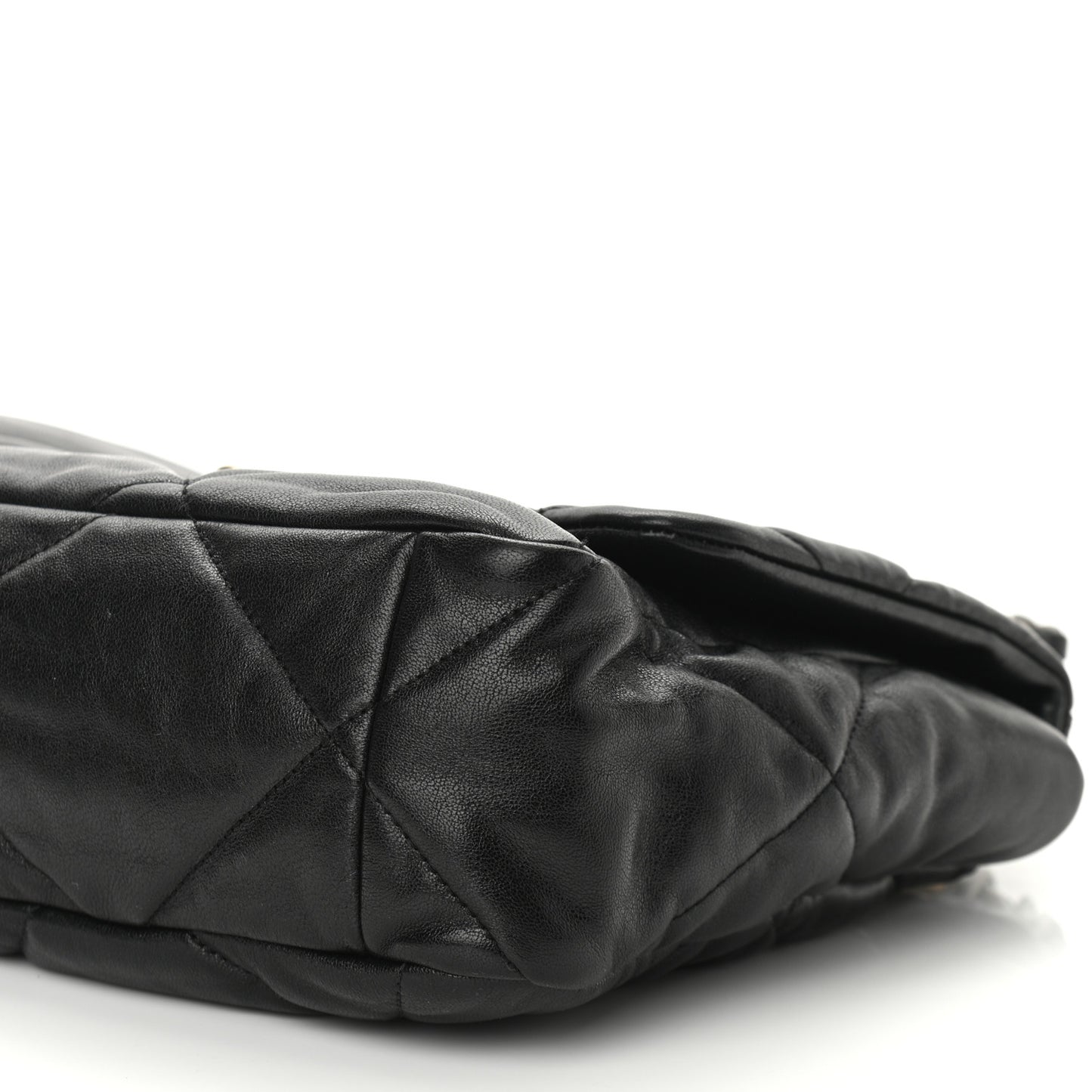 Lambskin Quilted Large Chanel 19 Flap Black