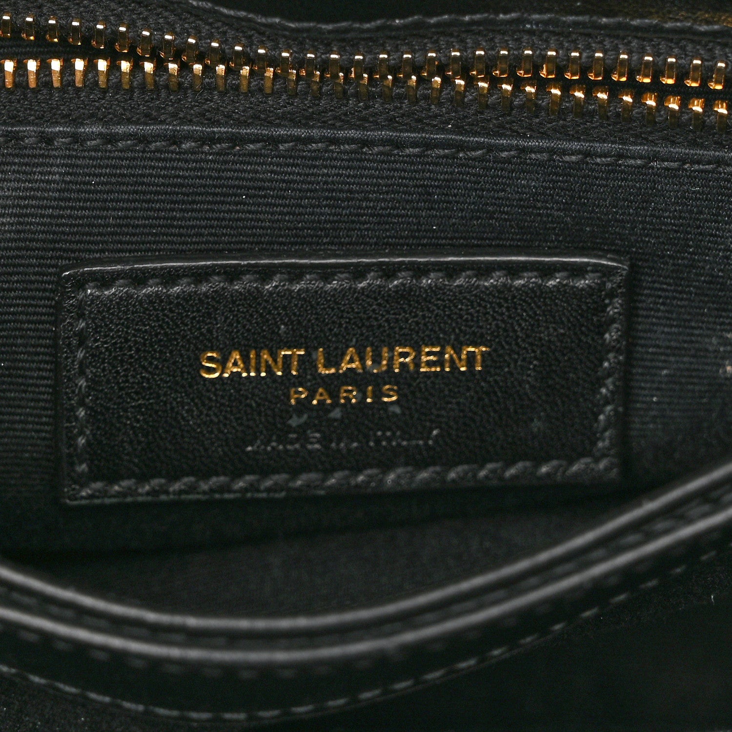 Saint Laurent Calfskin Y Quilted Monogram Toy Loulou Crossbody Bag Black 7 of 13