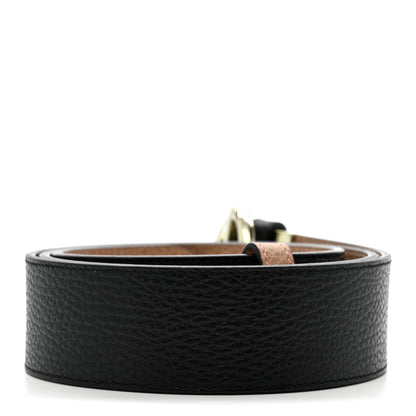 Gucci Calfskin 1973 Reversible Belt 95 38 Black Pink 2 of 5