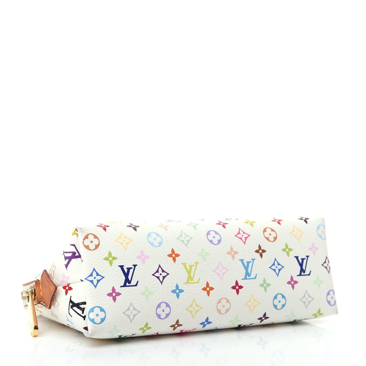 Monogram Multicolor Cosmetic Pouch White Litchi