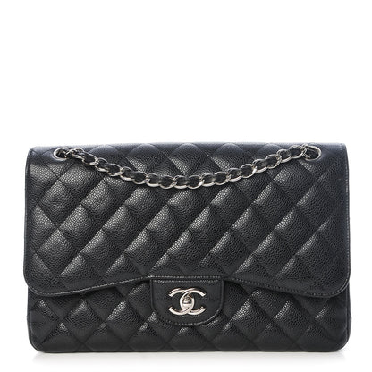 Chanel Caviar Quilted Jumbo Double Flap Black 1 of 8