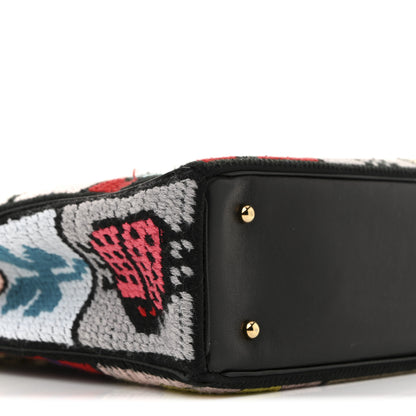 Chanel Needlepoint Precious Symbols Shoulder Bag Black 10 of 15