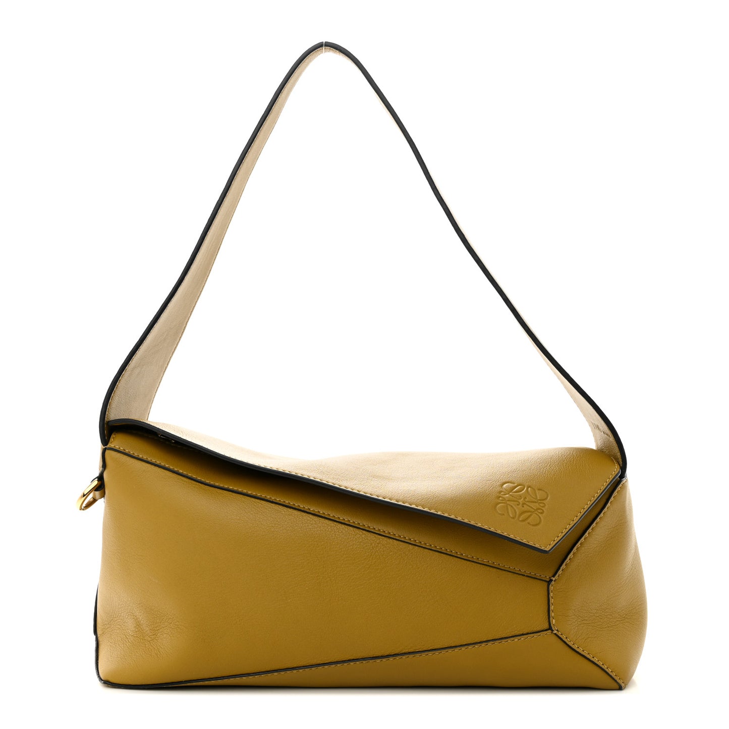 Calfskin Puzzle Hobo Ochre