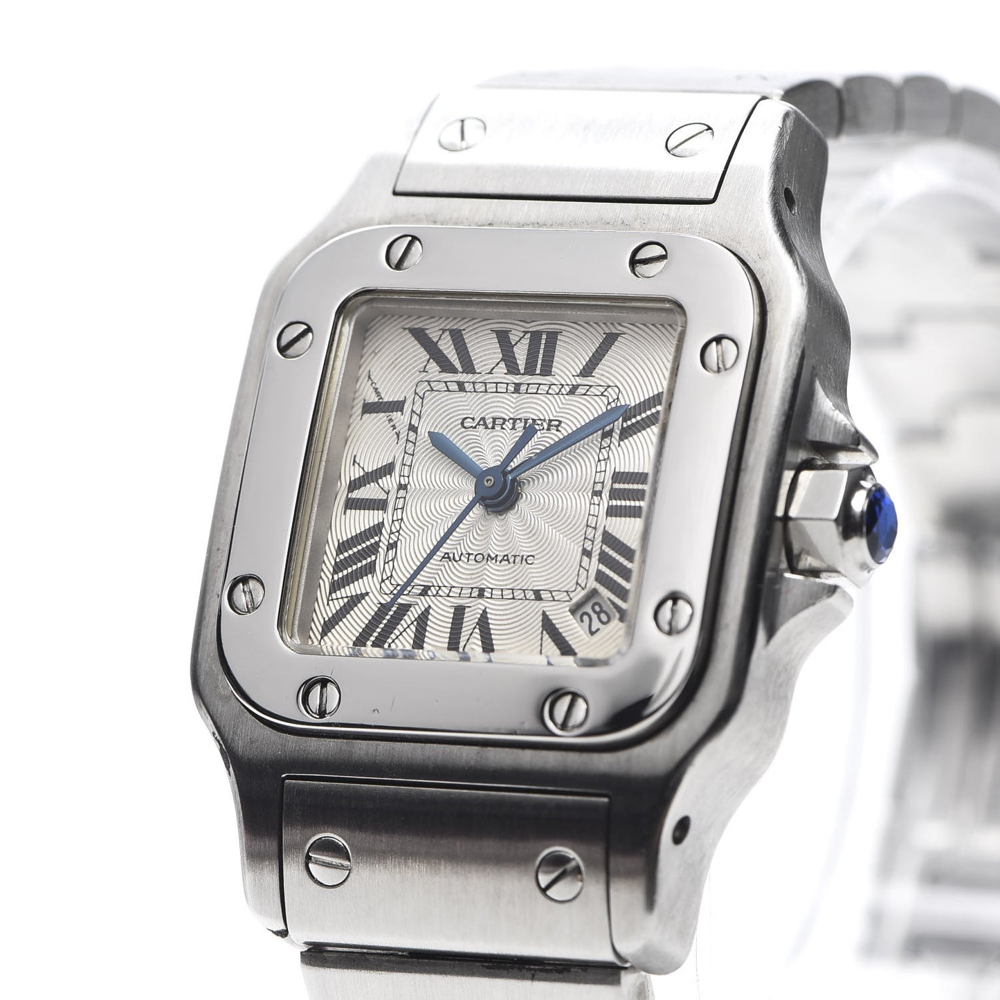 Stainless Steel 24mm Santos de Galbee Automatic Watch