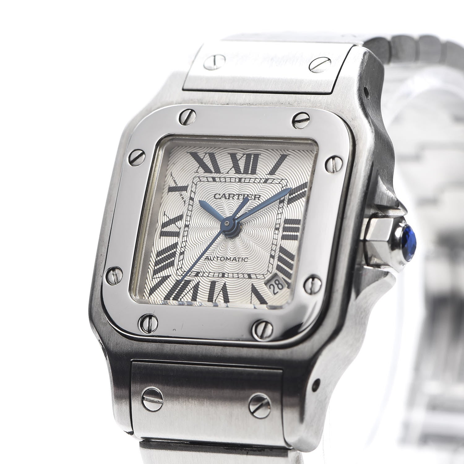 Cartier Stainless Steel 24mm Santos de Galbee Automatic Watch 7 of 10