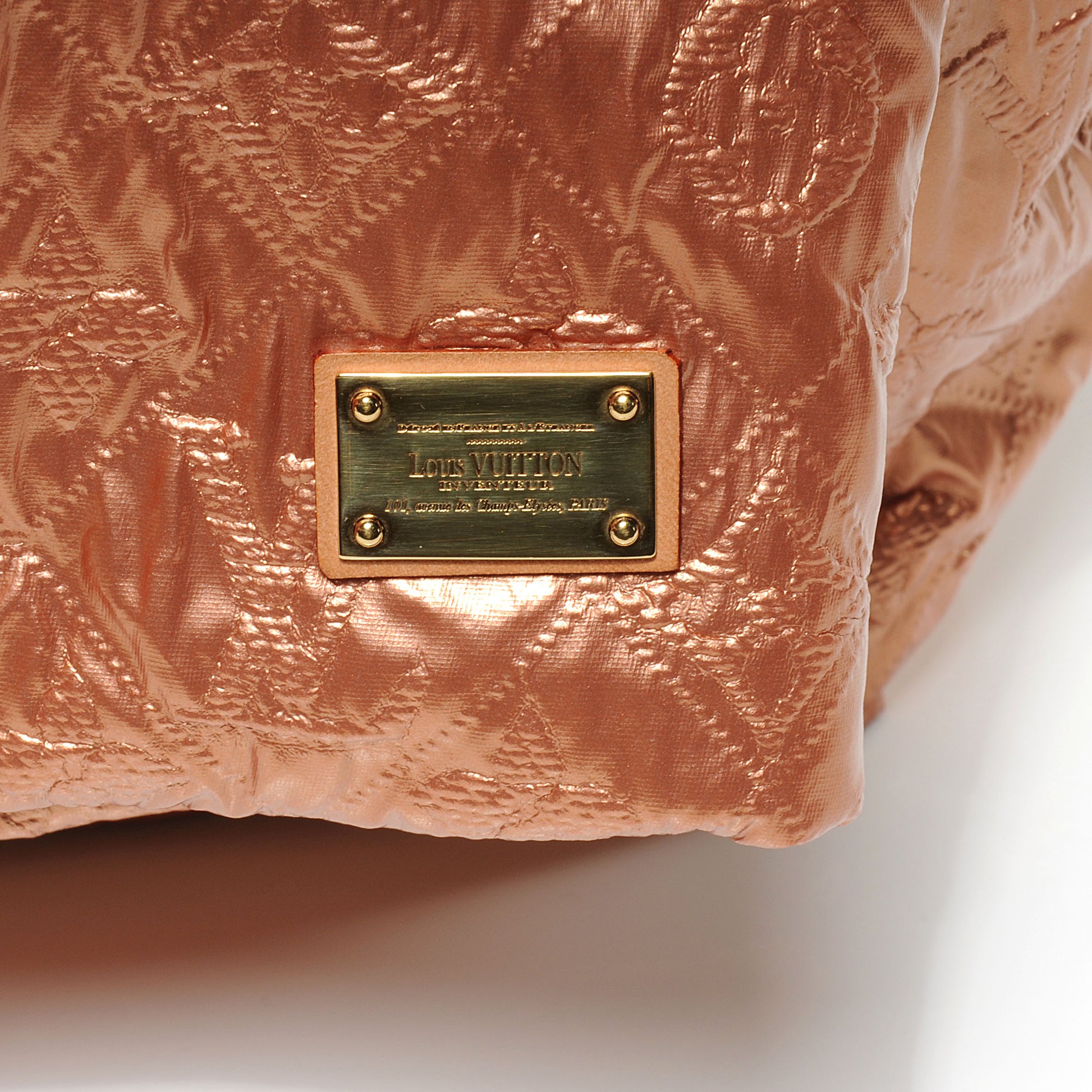 Louis Vuitton Jacquard Quilted Monogram Limelight Clutch GM Rose Gold 8 of 8