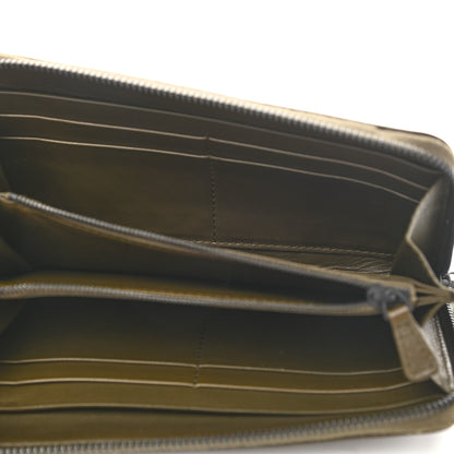 Bottega Veneta Perforated Calfskin Leggero Wristlet Green 5 of 7